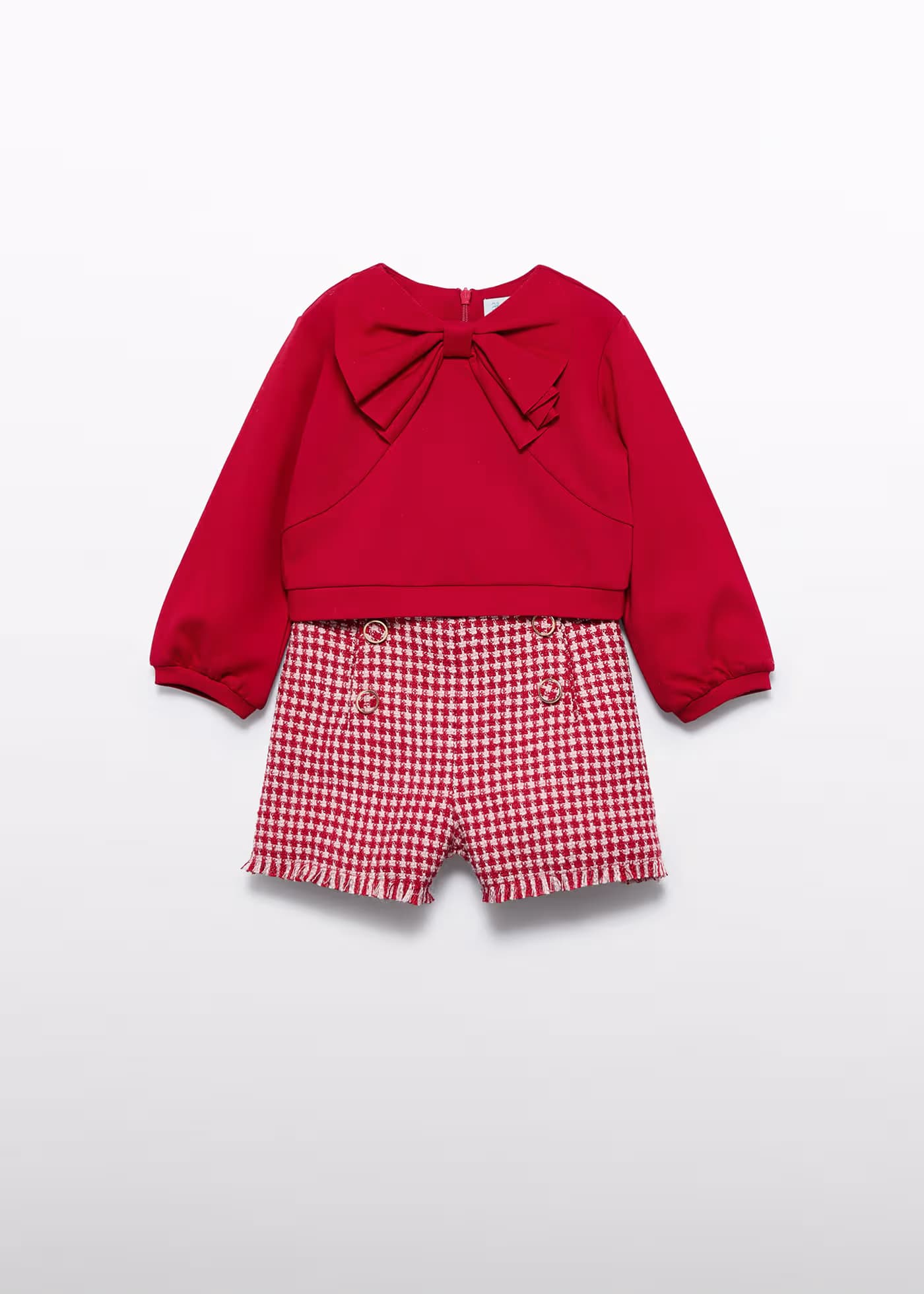 Conjunto Short Moño Rojo Abel & Lula