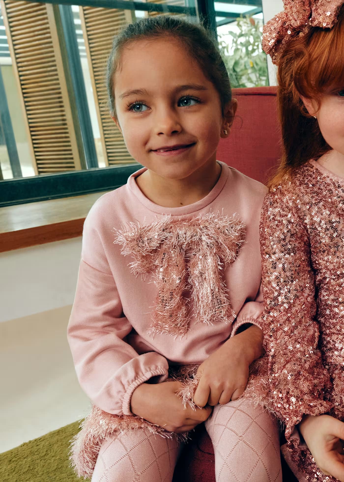 Conjunto Falda Flecos Rosa Abel & Lula Niña