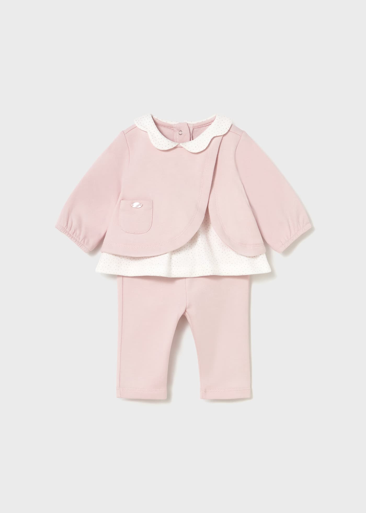 Conjunto Manga Larga Bolsillo Rosa Mayoral