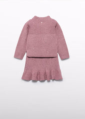 Conjunto Falda Tricot Rosa Abel & Lula