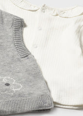 Conjunto Chaleco Tejido Gris Mayoral