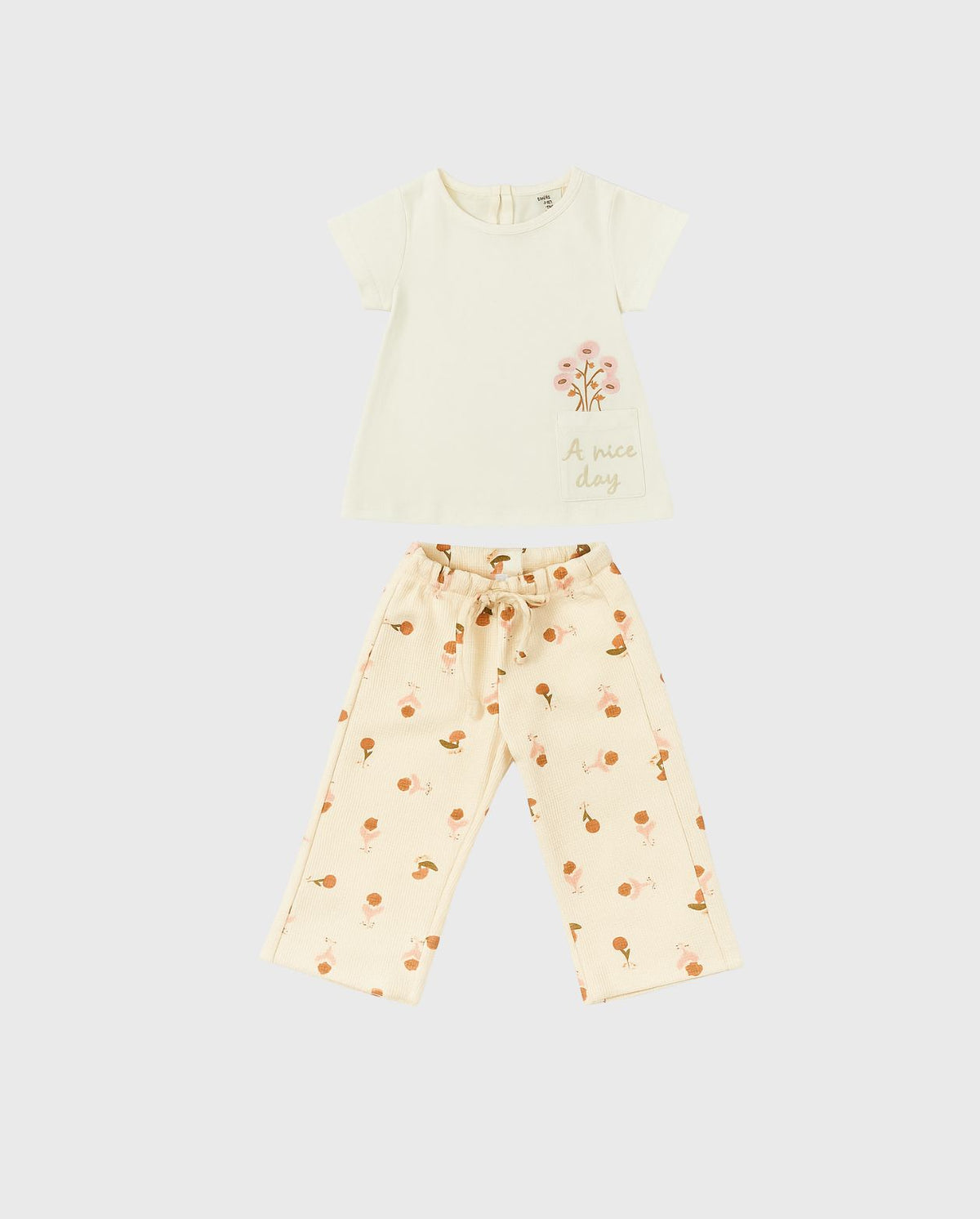 Conjunto Pantalón Estampado Flores