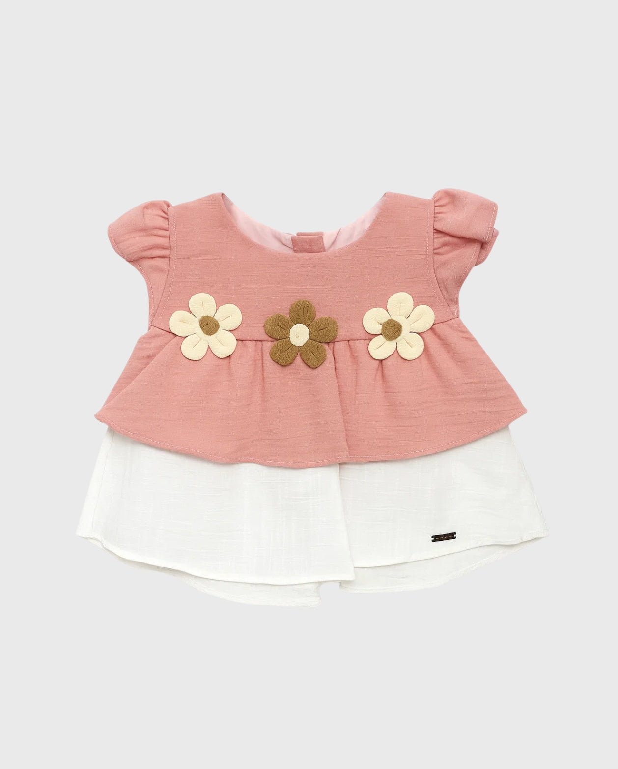 Conjunto Short Detalle Flores detalle