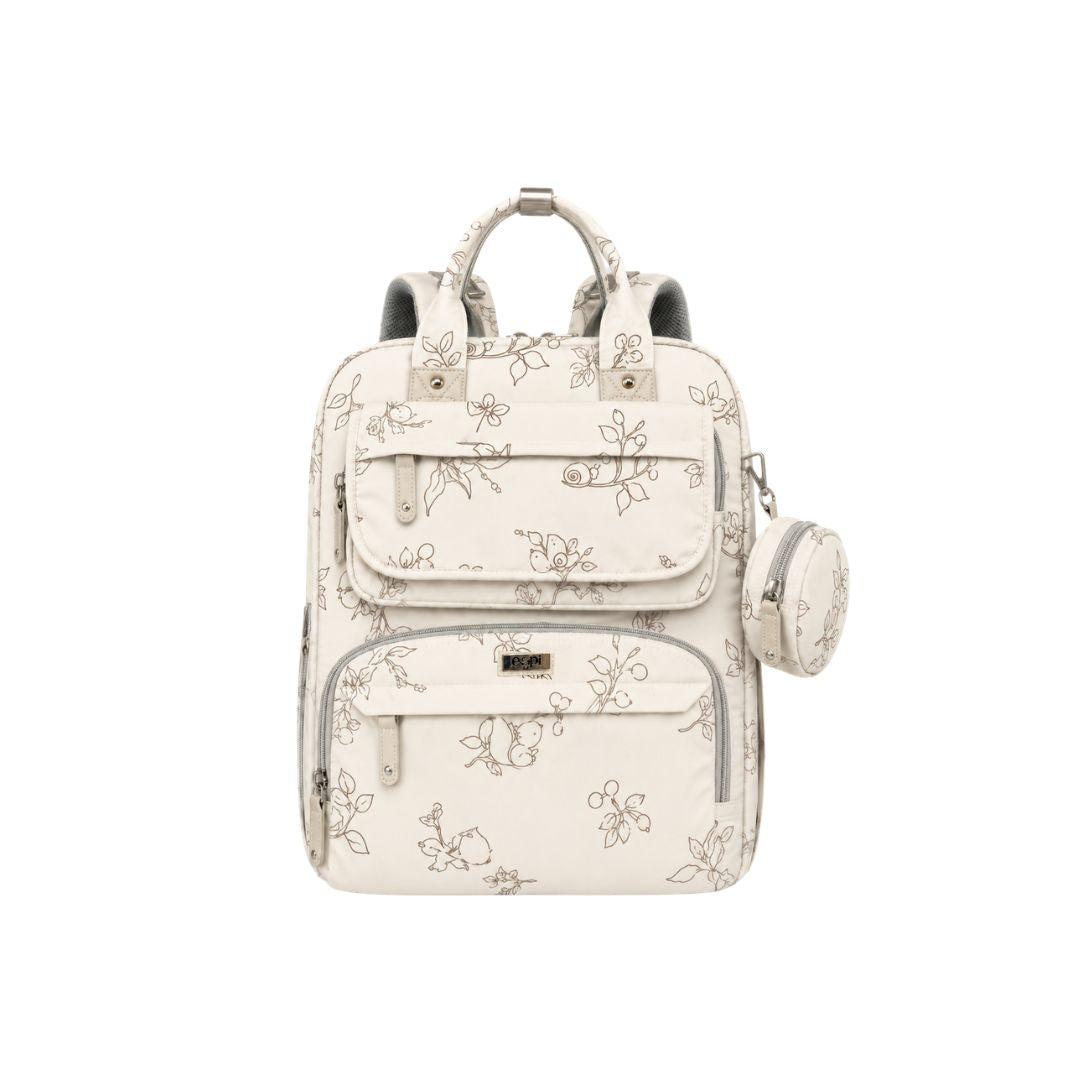 Pañalera Morral Estampado Crema Ardilla Pupi