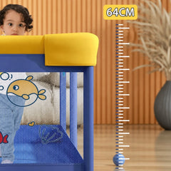 Corral De Juegos Con Pelotas Ballena y Pez