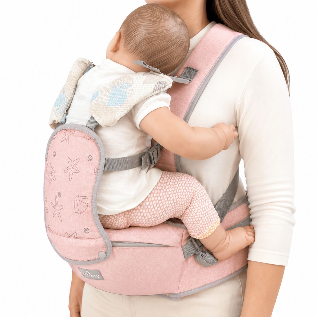 Cargador Para Bebé Multifuncional Mar Estrellas rosa