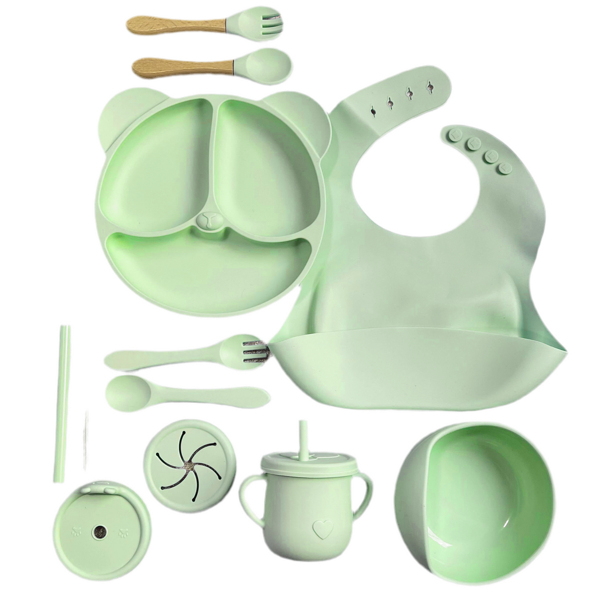 Set de Vajilla En Silicona Oso