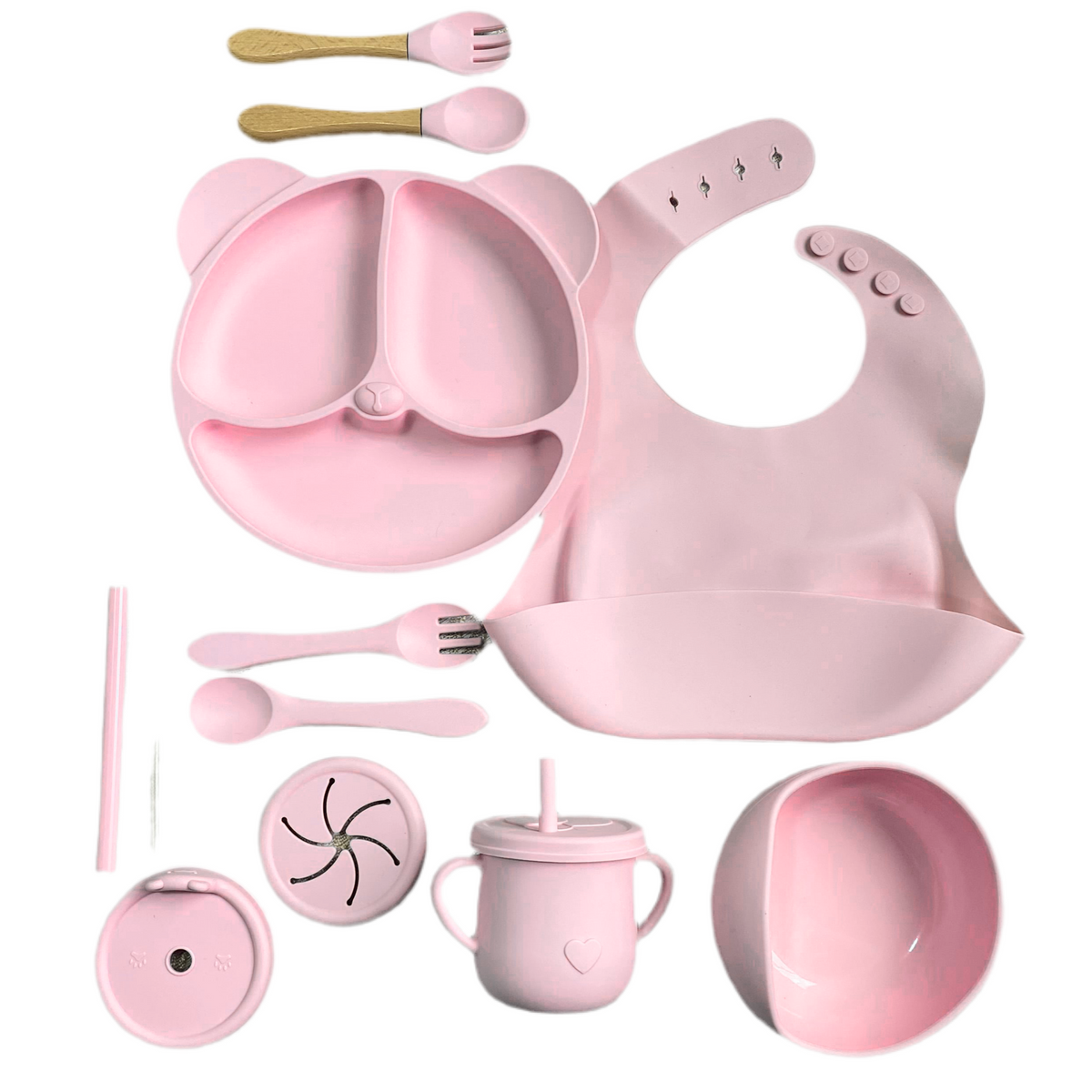 Set de Vajilla En Silicona Oso