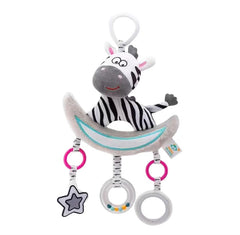 Peluche Sonajero Blanco y Negro Luna Animales