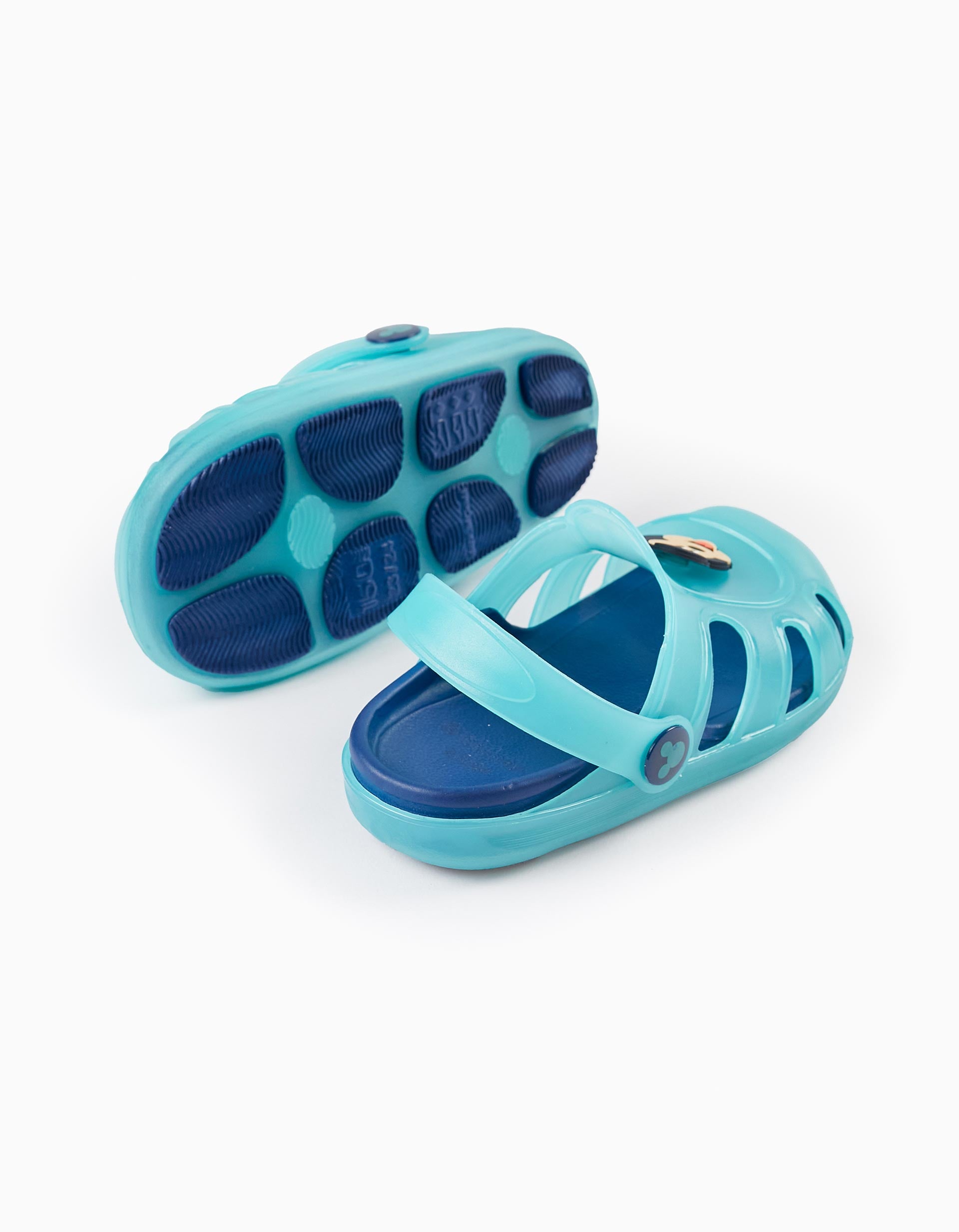 Sandalias Cangrejeras Mickey Azul Zippy Suela