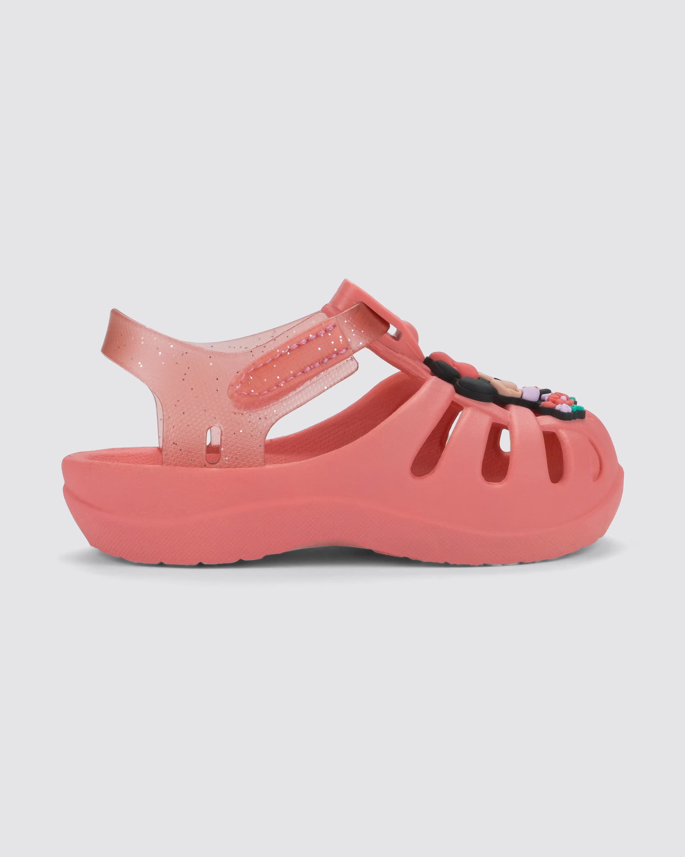 sandalias Disney rosas para niñas con correa ajustable