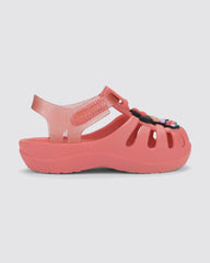 sandalias Disney rosas para niñas con correa ajustable
