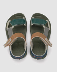 sandalias deportivas Rider baby velcro verde niño