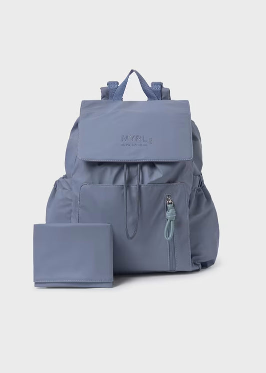 Pañalera Morral Impermeable con Cambiador Azul Mayoral