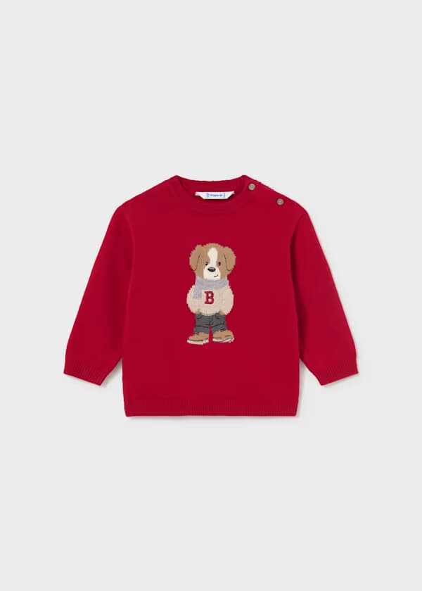 Saco Botones Estampado Oso Rojo Mayoral