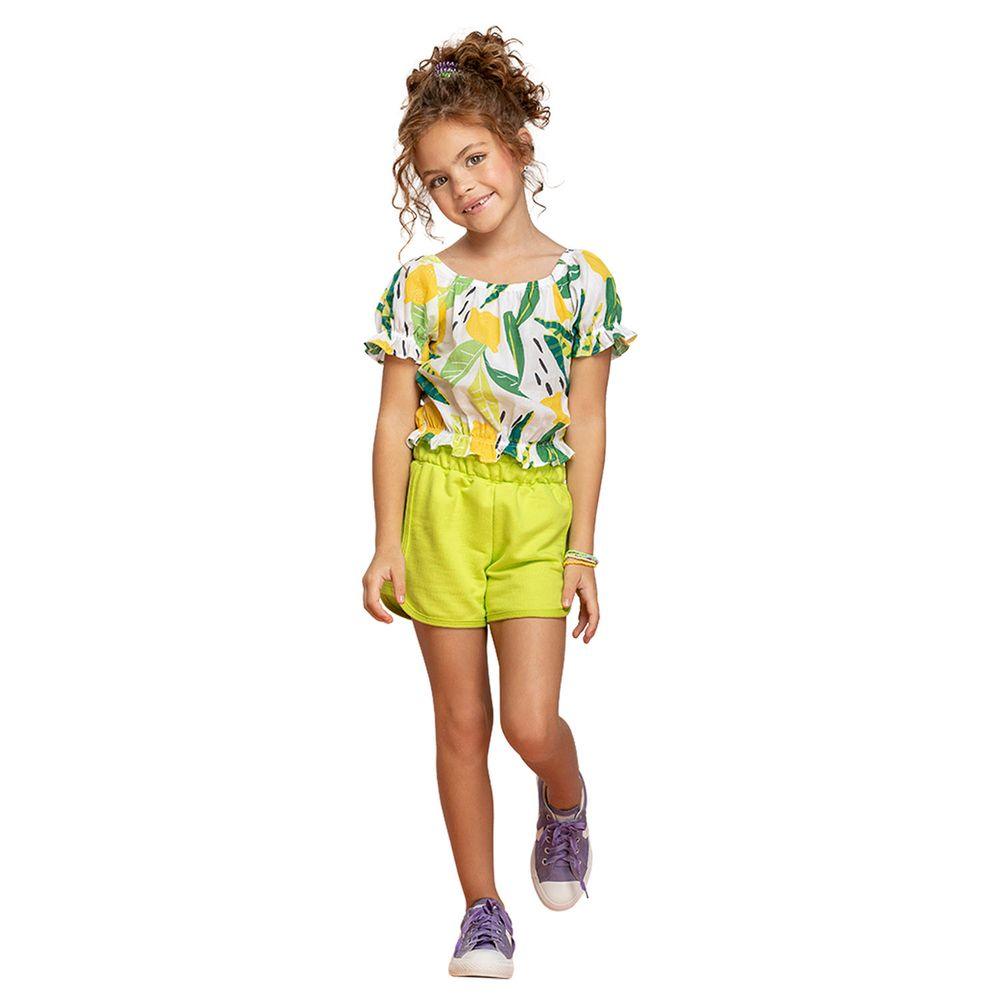 Conjunto Verano Short Plantas y Limones