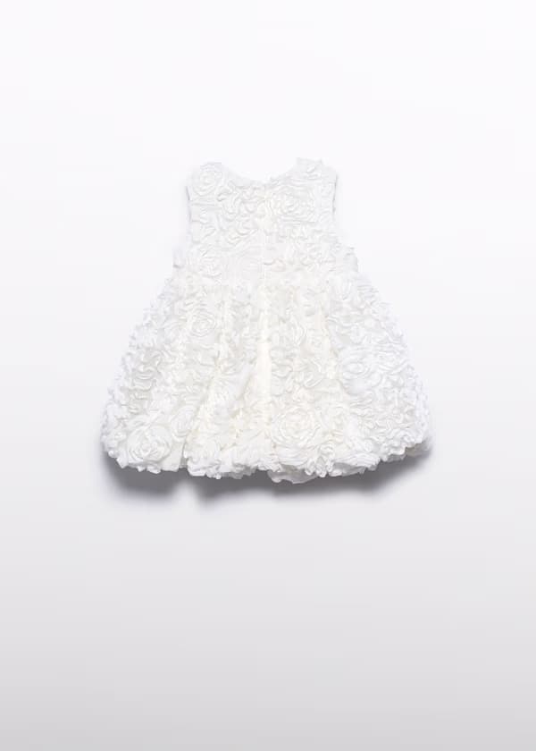 Vestido Tul Relieve Rosas Blanco Abel & Lula prenda
