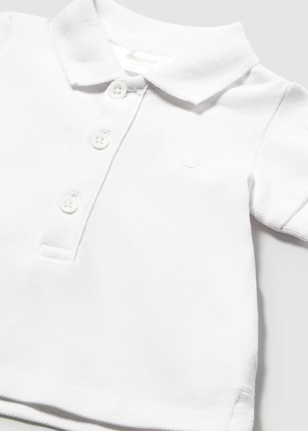 Polo Manga Corta Blanco Mayoral diseño