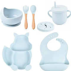 Set Vajilla Silicona Figura Ardilla