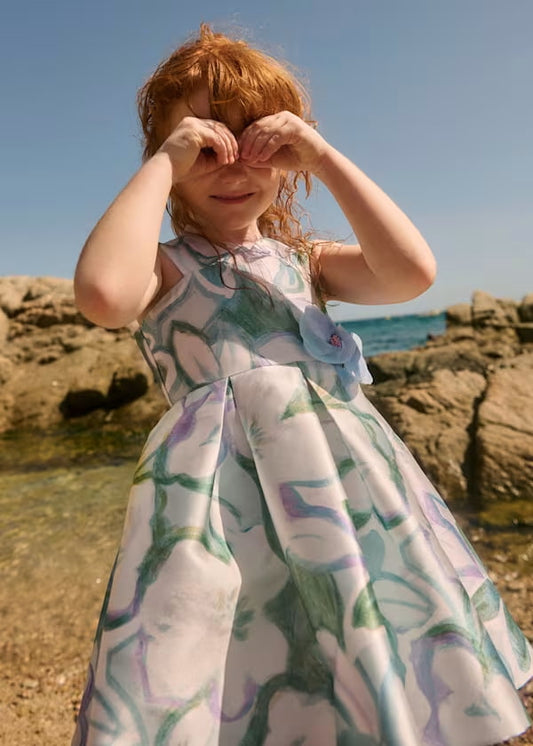 Vestido Estampado Flores Celeste Abel & Lula