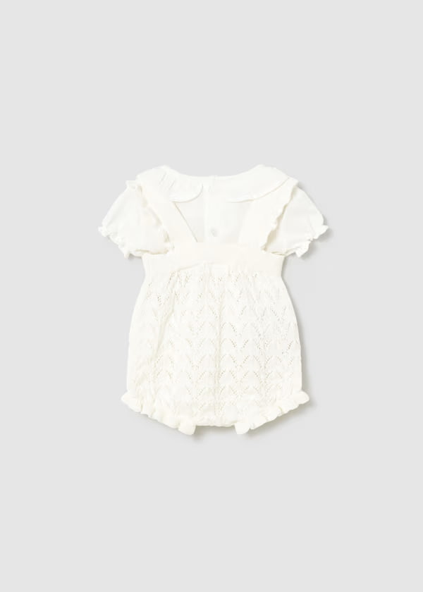 Conjunto Body en Tricot y Blusa Blanco Mayoral Estilo