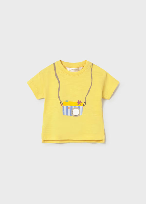 Set 2 Camisetas Estampado Nature Amarillo Mayoral detalle