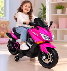 Moto Montable Eléctrica NMAX Fucsia