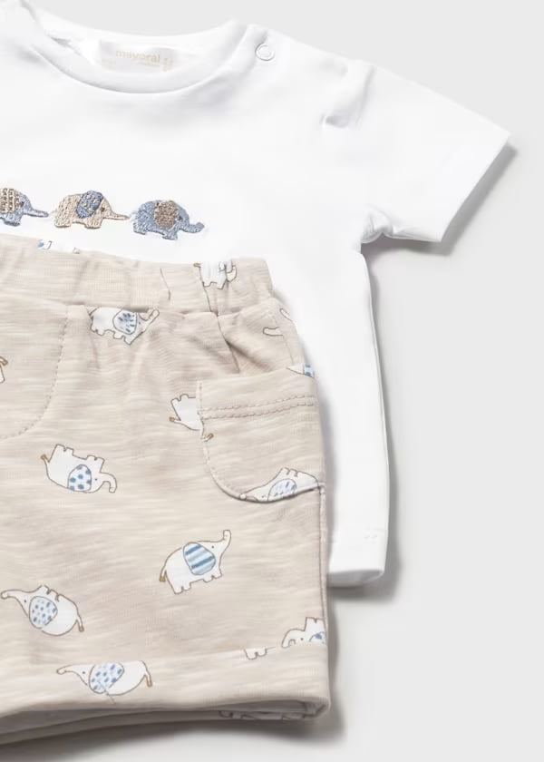Conjunto Bermuda Elefante Blanco Mayoral detalle