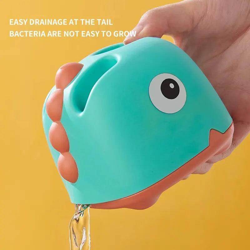 Set de 4 Piezas Lava Tetero Siliconado Dinosaurio Base