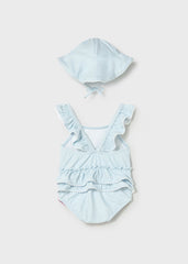 Vestido de Baño Enterizo Estampado Arcoíris Azul Mayoral