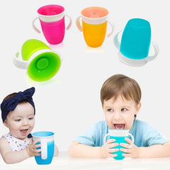 Vaso Antiderrames Con Asas 360° Colores