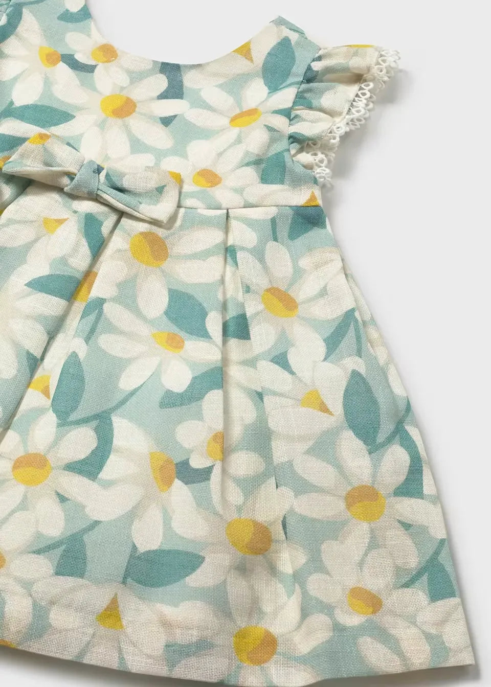 Vestido Estampado Flores Verde Mayoral detalle