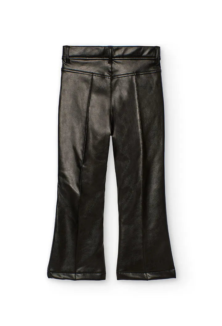 Pantalón Cuerina Negro Boboli estilo
