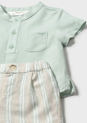 Conjunto Bermuda Rayas Verde Mayoral ESTILO