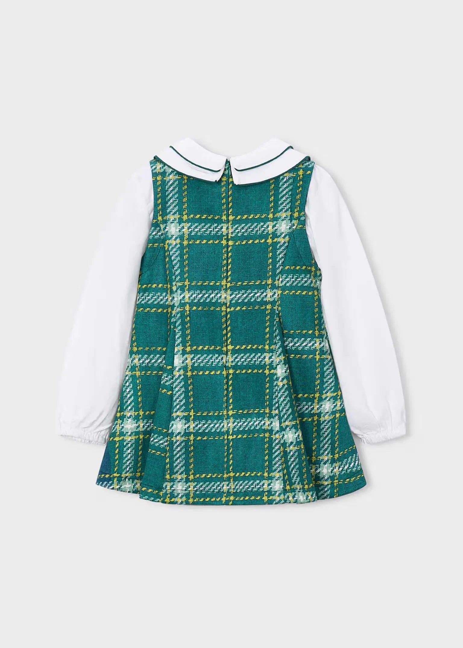 Vestido Combinado Pichi Cuello Verde Mayoral estilo