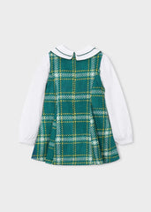 Vestido Combinado Pichi Cuello Verde Mayoral estilo