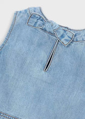 Blusa Flecos Denim Claro Mayoral detalle