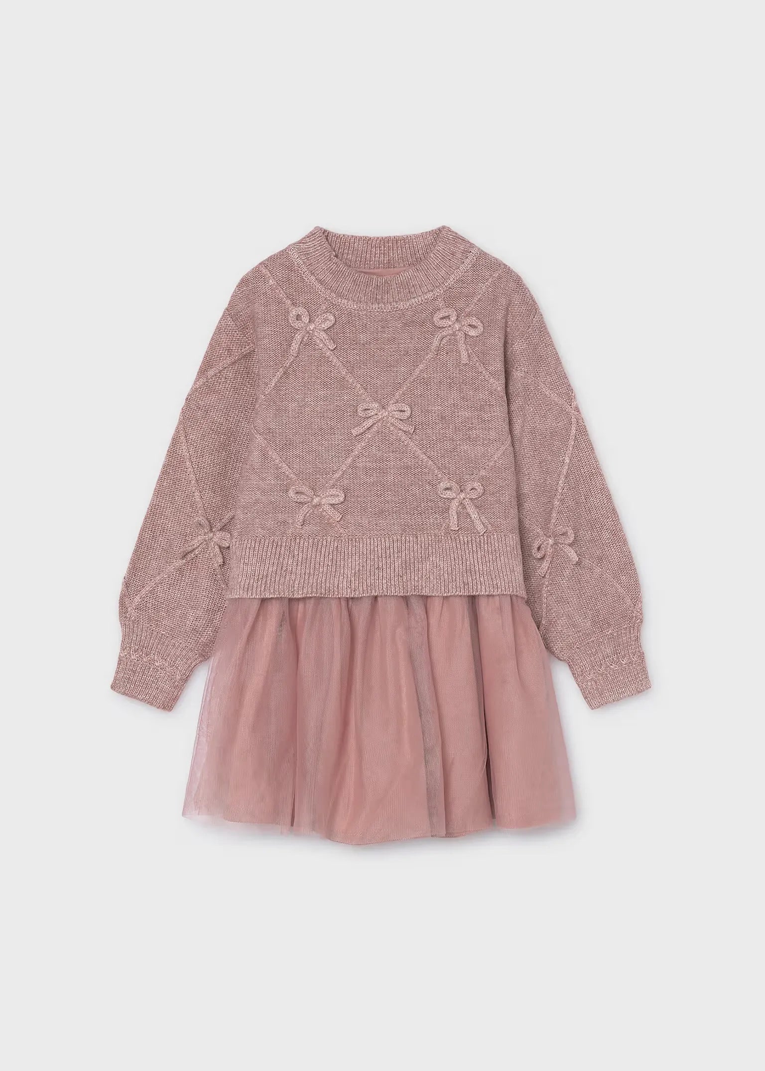 Vestido con Saco Moños Rosa Mayoral