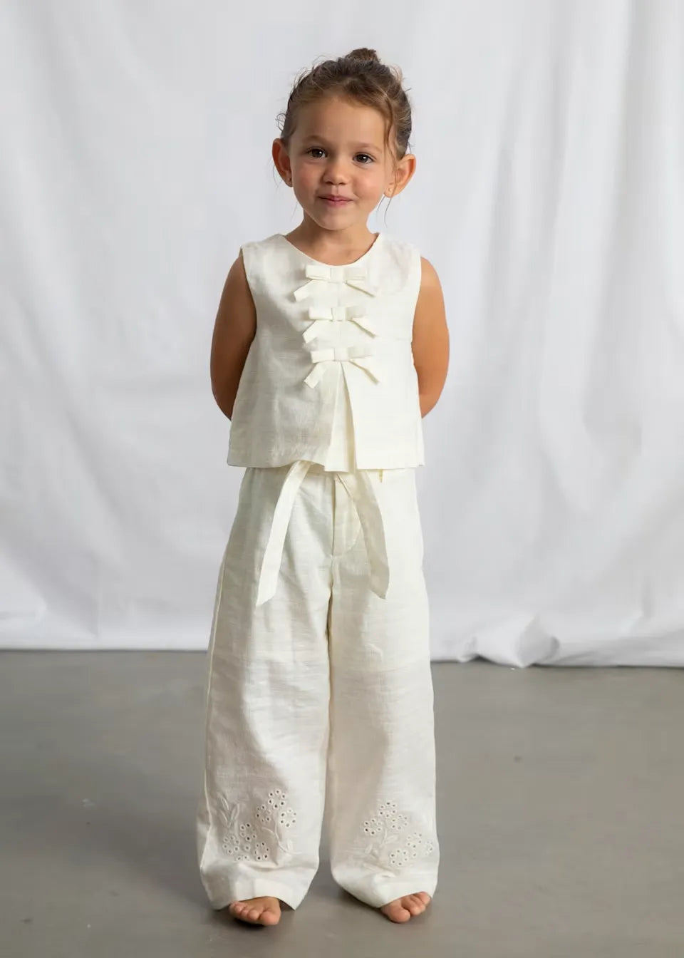 Blusa Detalle Lazos Beige Mayoral niña