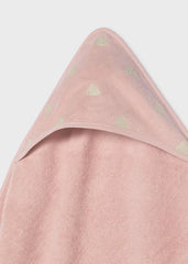 Toalla Capota 100% Algodón Bordado Rosa Mayoral DETALLE