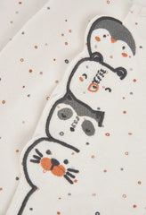 Pijama Enteriza Puntos y Bordado Blanco Boboli