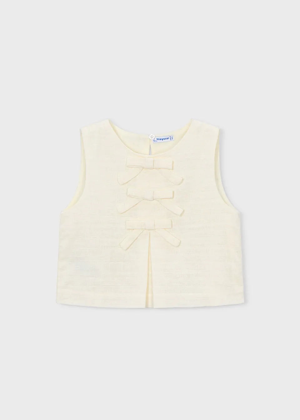 Blusa Detalle Lazos Beige Mayoral estilo