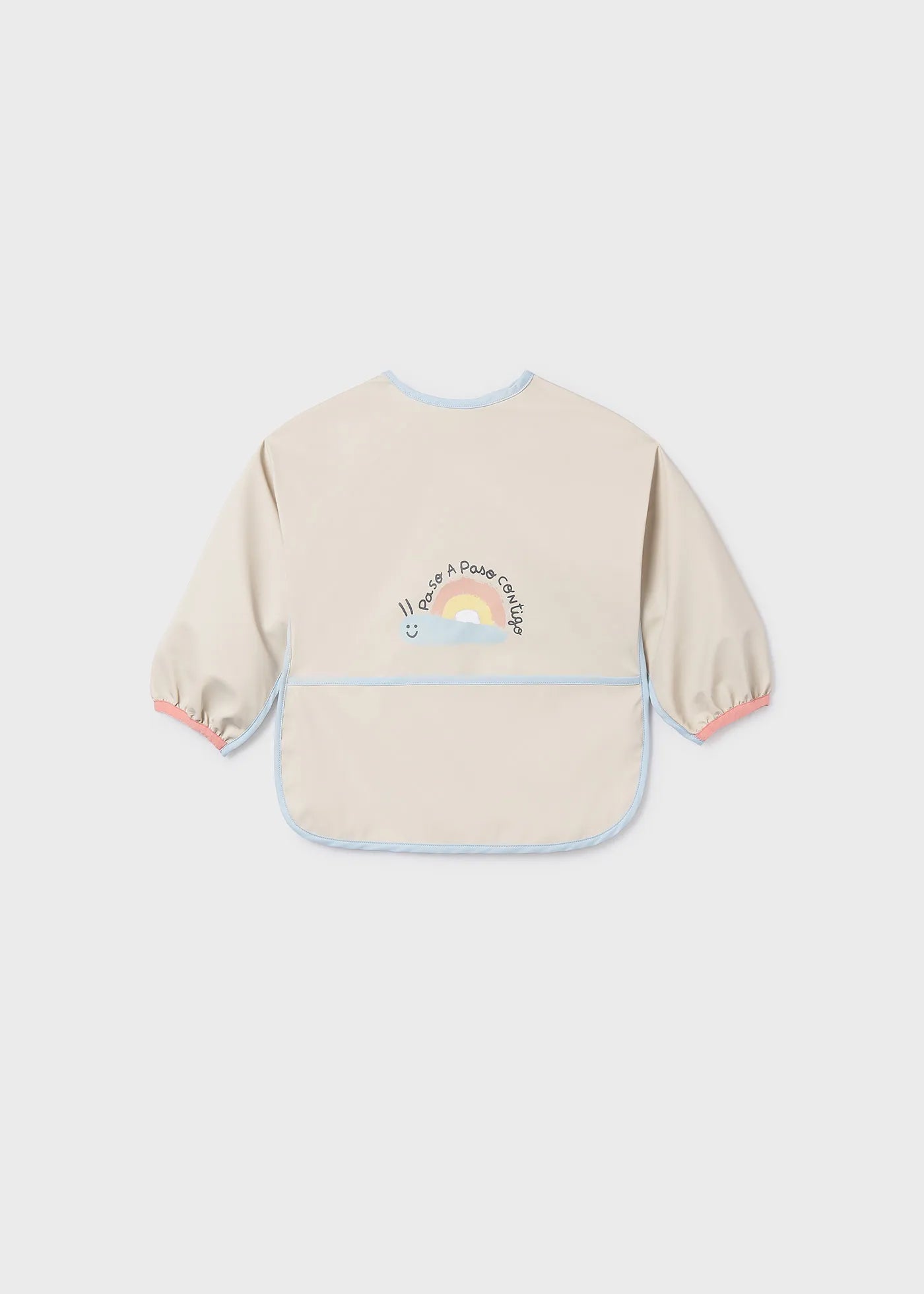 Babero Manga Larga Caracol Beige Mayoral