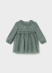 Vestido Tul Cuello Verde Mayoral ESTILO