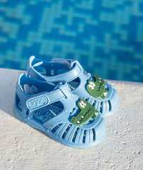 Sandalias Tobby Croco Azul Igor