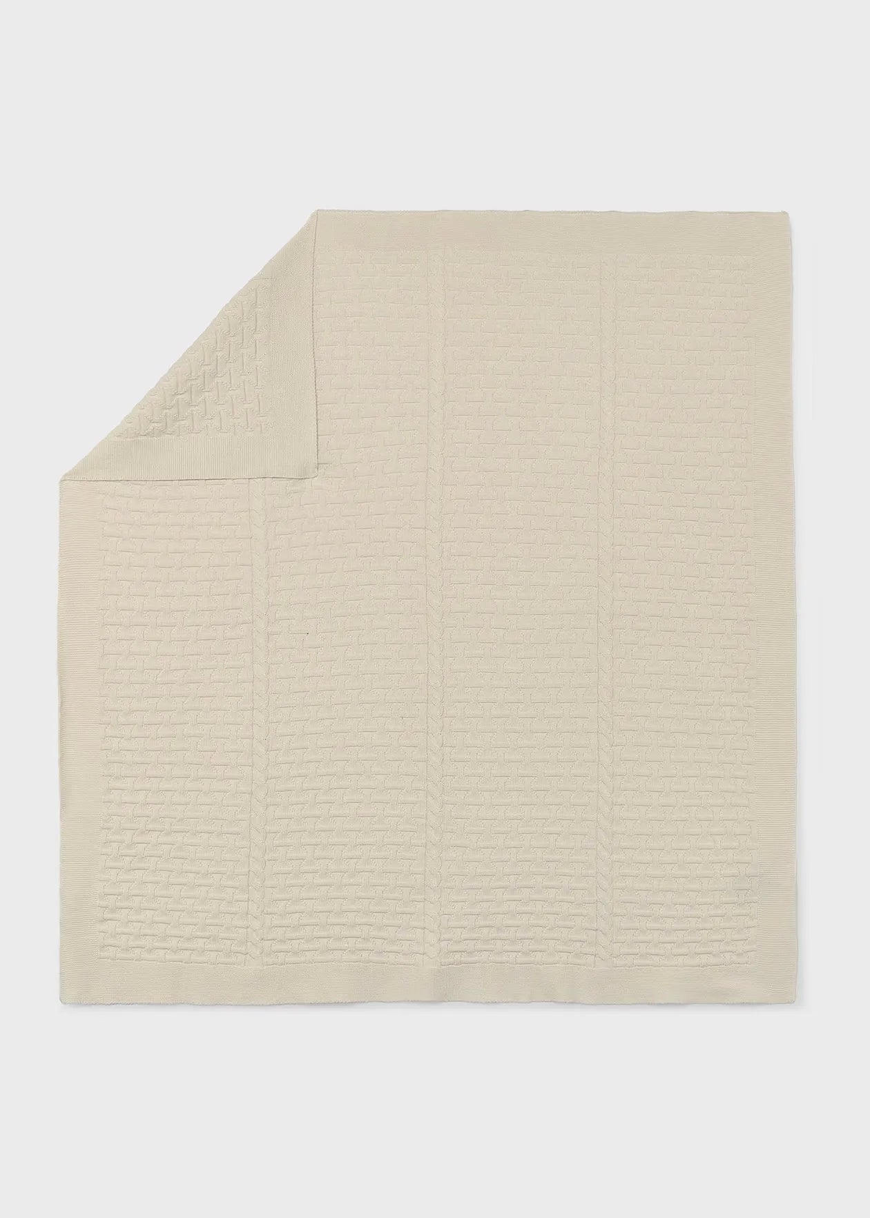 Cobija 100% Algodón Tejido Beige Mayoral diseño