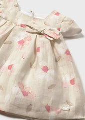 Vestido Estampado Flor Ceremonia Rosa Mayoral detalle