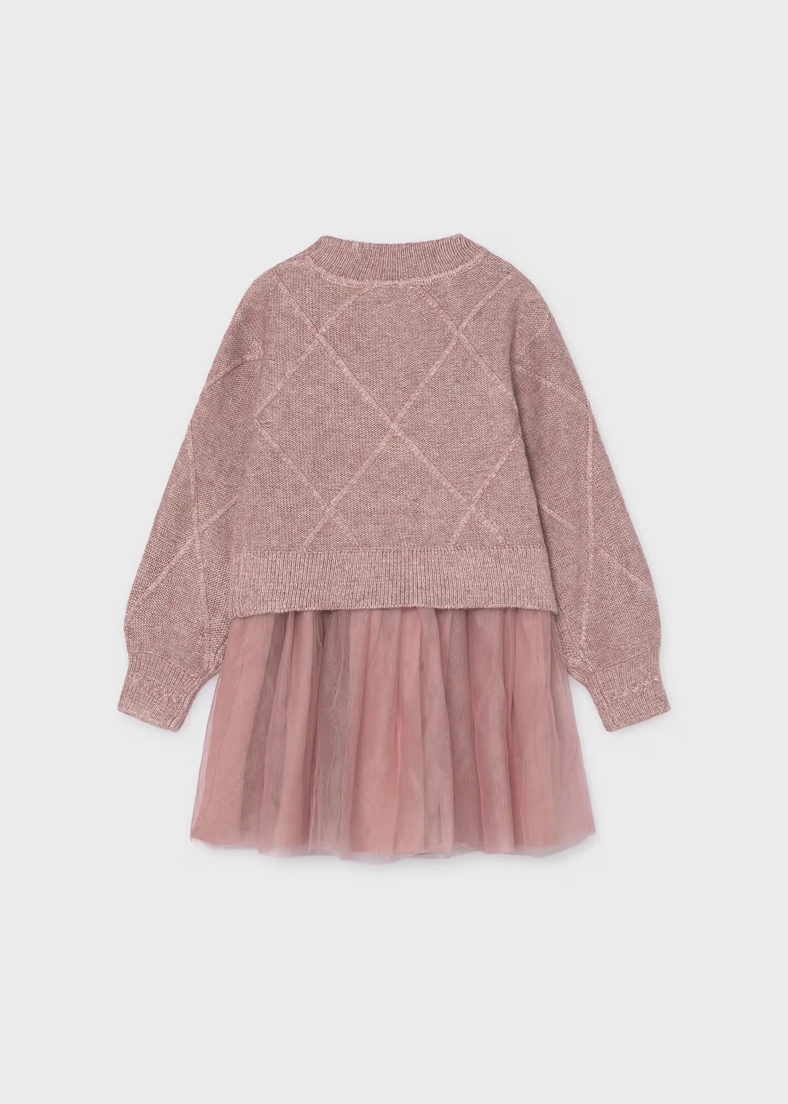 Vestido con Saco Moños Rosa Mayoral estilo