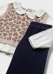 Conjunto Manga Larga Estilo Chaleco Animal Print Mayoral ESTILO