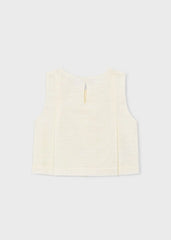 Blusa Detalle Lazos Beige Mayoral